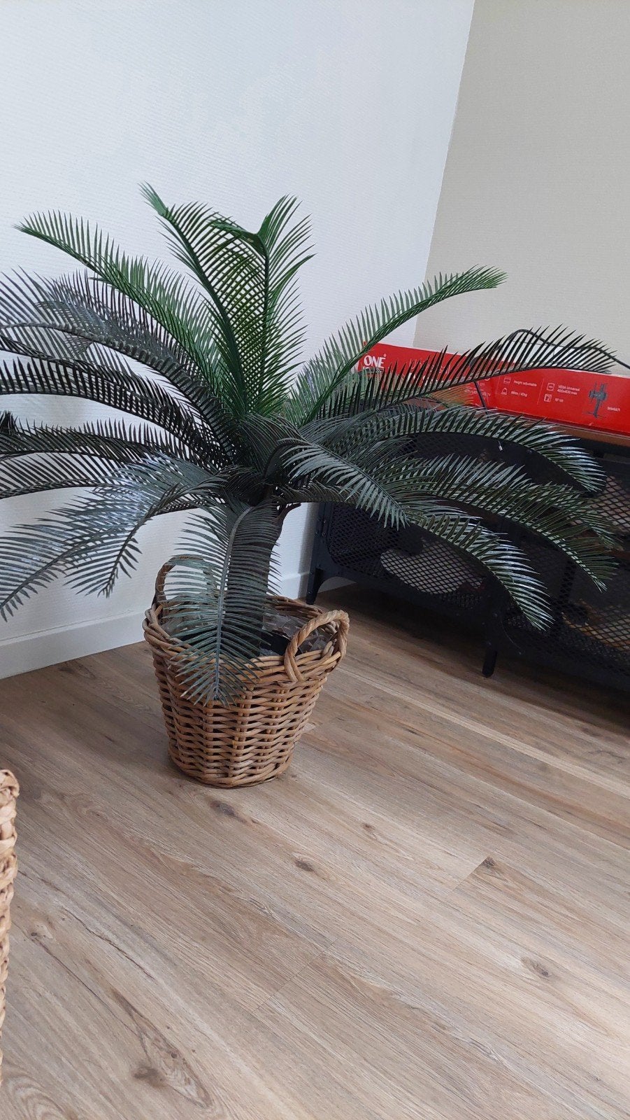 kunstpalm in pot, Ophalen, Zo goed als nieuw