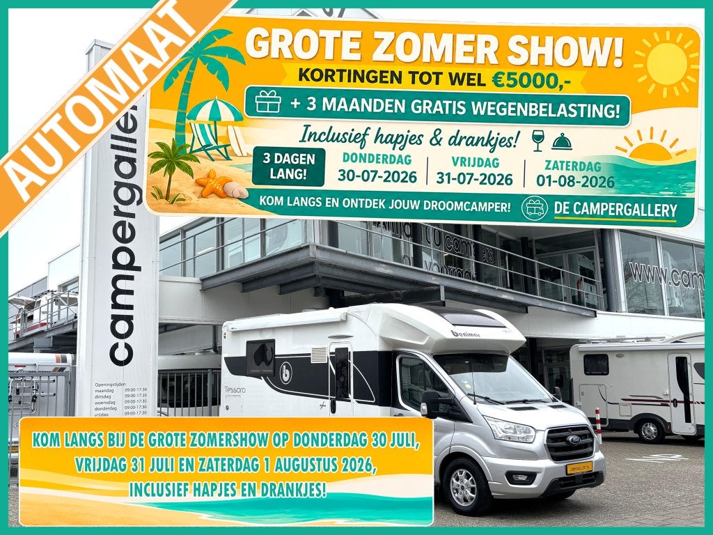 Benimar Tessoro 495 Northautokapp AUTOMAAT QUEENSBED+HEFBED, Automaat, Ford, 6 tot 7 meter, Bedrijf