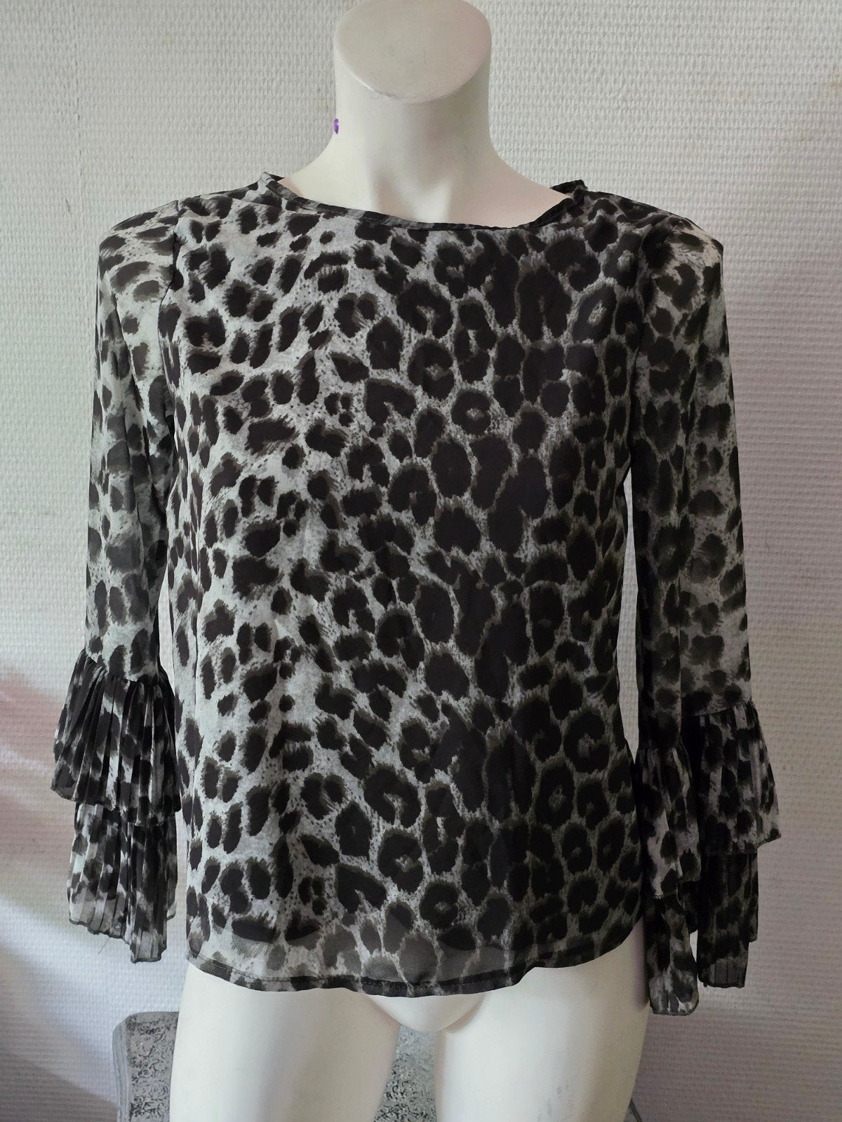 Costes Studio dames tuniek met luipaardprint, maat S, Ophalen of Verzenden, Costes, Maat 36 (S), Grijs