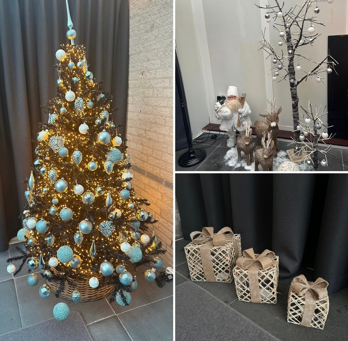 Kerstboom met accessoires, Ophalen, Gebruikt