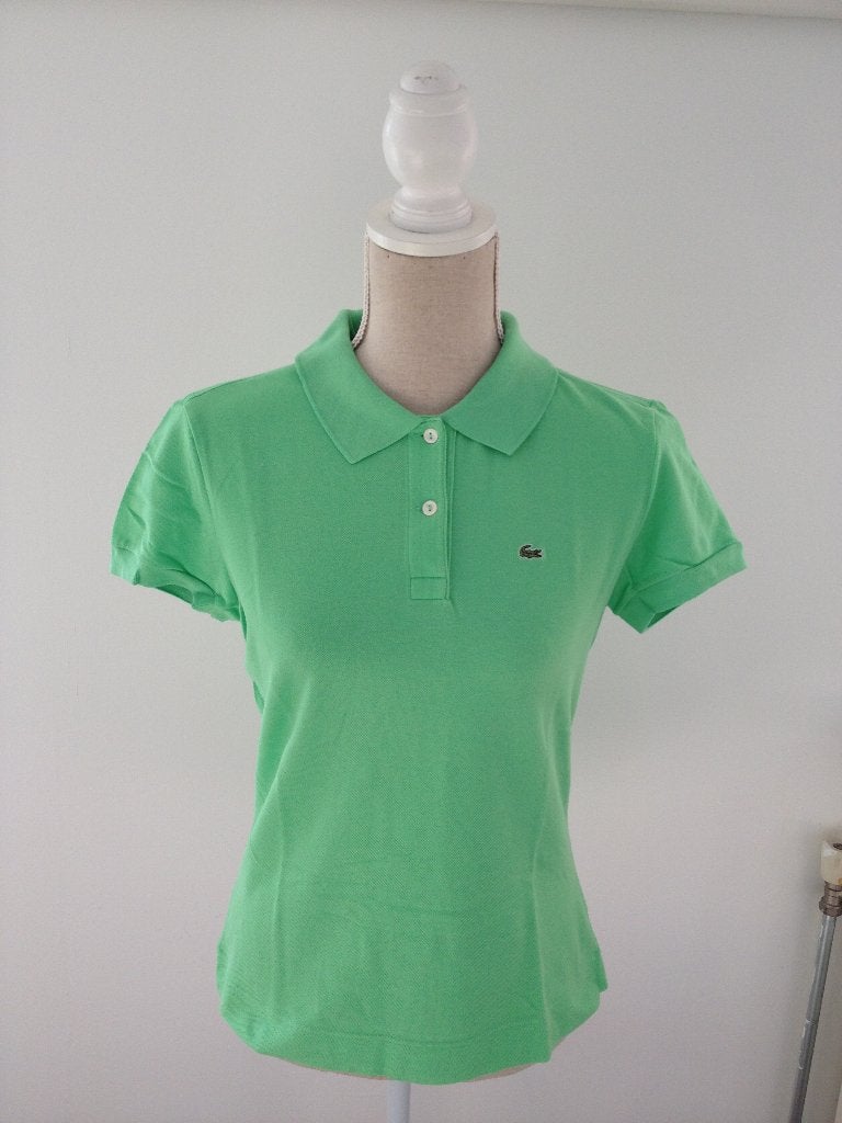 Lacoste dames polo groen, Kleding | Dames, Ophalen, Maat 42/44 (L), Nieuw, Korte mouw