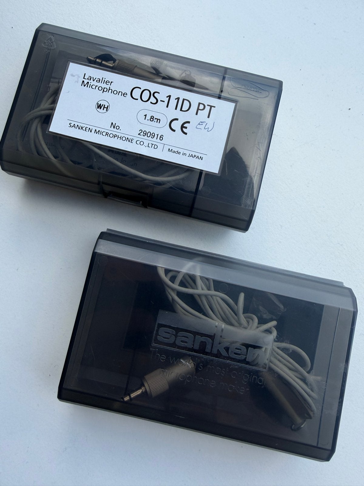 Sanken COS-11D PT Lavalier Microfoon (2 stuks), Muziek en Instrumenten, Microfoons, Zo goed als nieuw, Instrumentmicrofoon, Ophalen of Verzenden