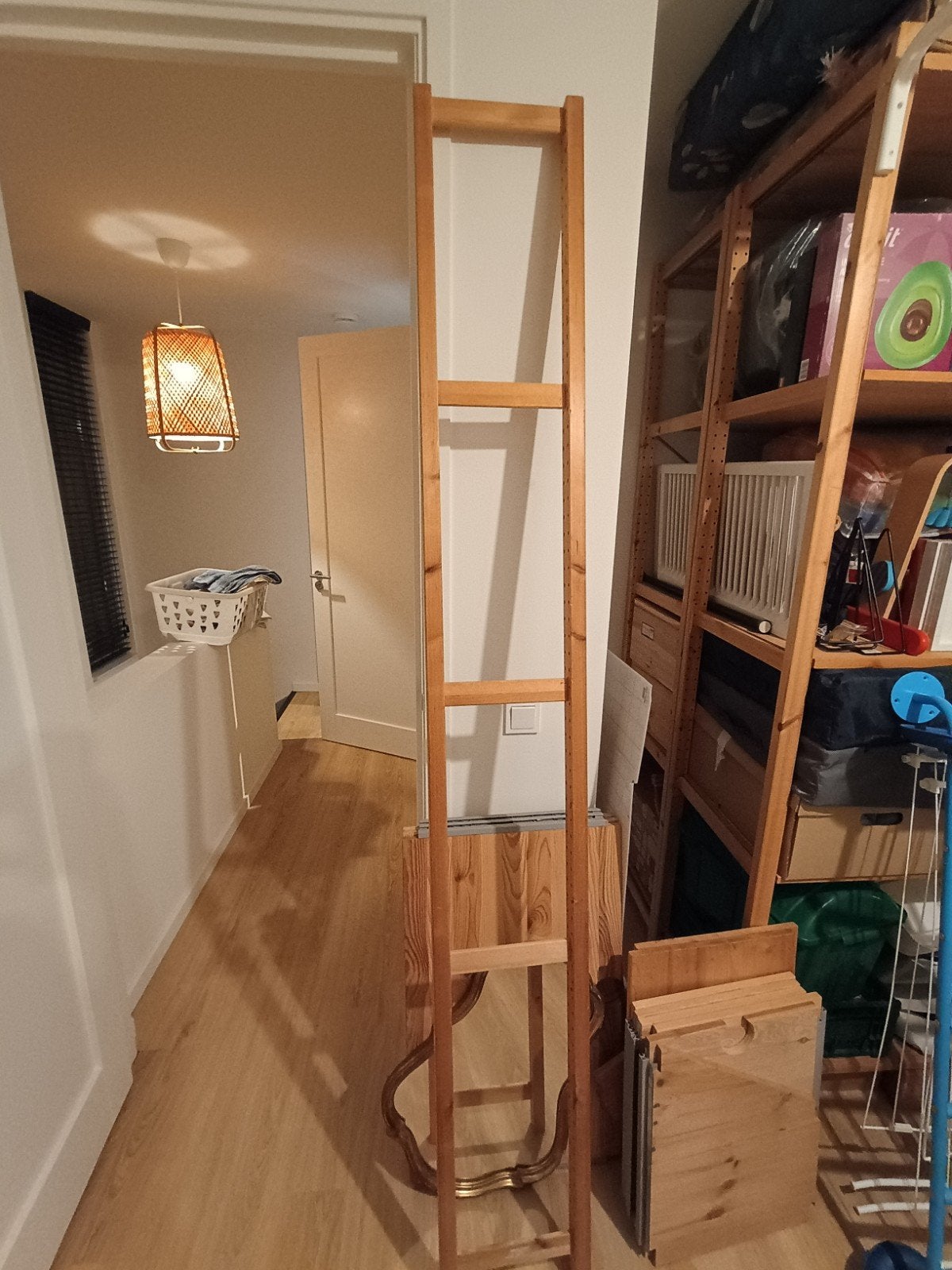 IKEA Ivar onderdelen: zijpaneel, planken en overgangsstukken, Met plank(en), Gebruikt, 200 cm of meer, Grenenhout