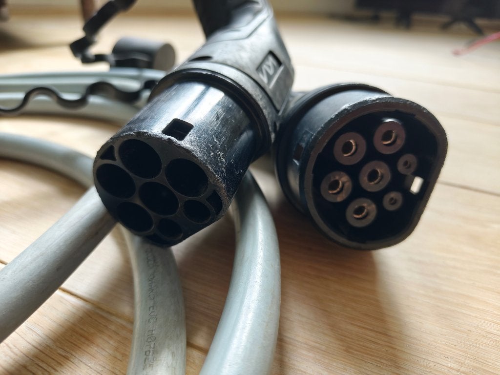 originele Kia 5 meter laadkabel 3-fase, 32A, Ophalen of Verzenden, Gebruikt, Laadkabel