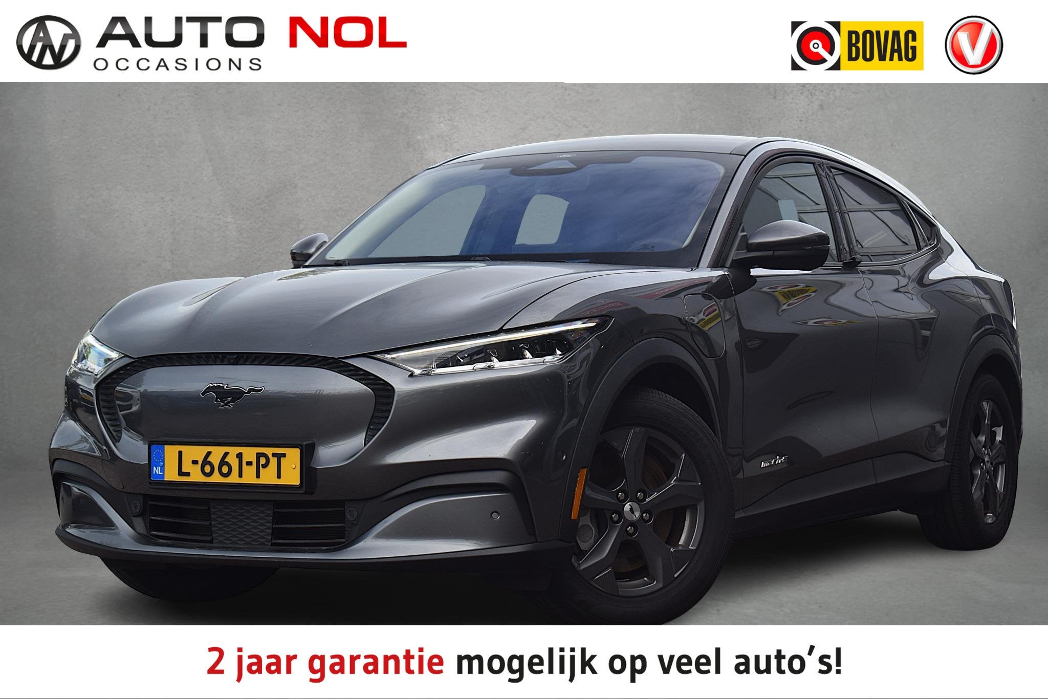 Ford Mustang Mach-E RWD 75 kWh | Pano | B&O | Leer | Memory, Auto's, Automatische klimaatregeling, Gebruikt, 750 kg, 258 pk