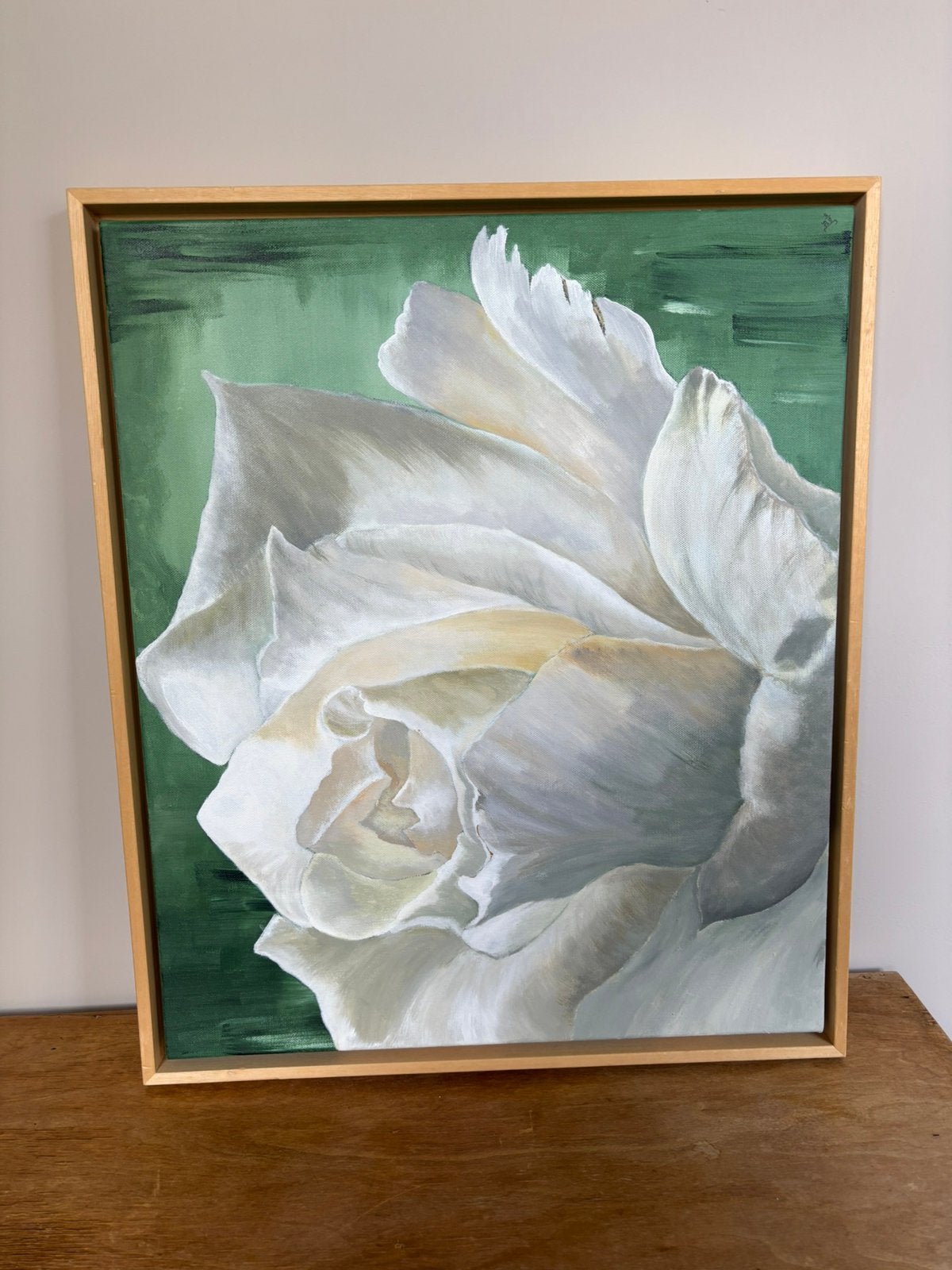 Schilderij in baklijst, Ophalen