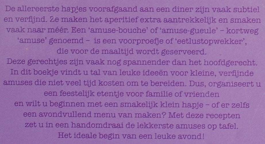 Amuses (2011), Italië, Verzenden, Voorgerechten en Soepen, Zo goed als nieuw