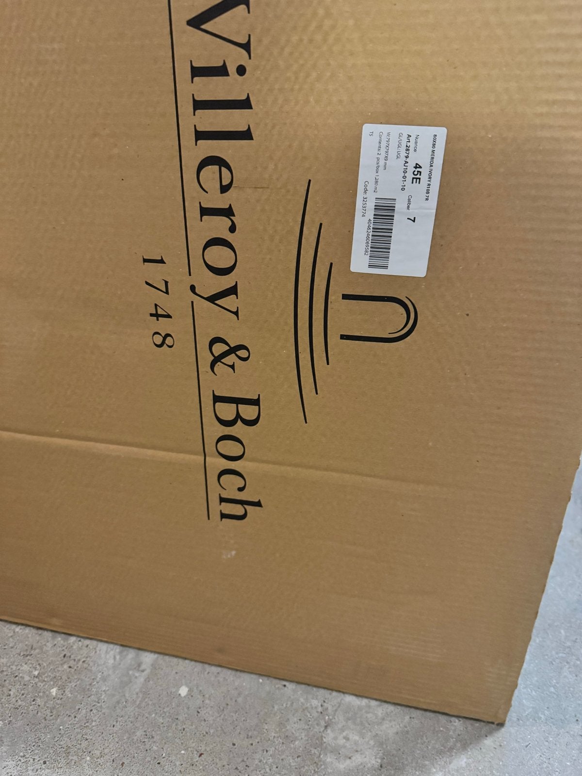 Villeroy & Boch Vloertegels 80x80 cm - Zachte Beige Kleur, Doe-het-zelf en Verbouw, Tegels, 60 cm of meer, Keramiek, Nieuw, Ophalen of Verzenden