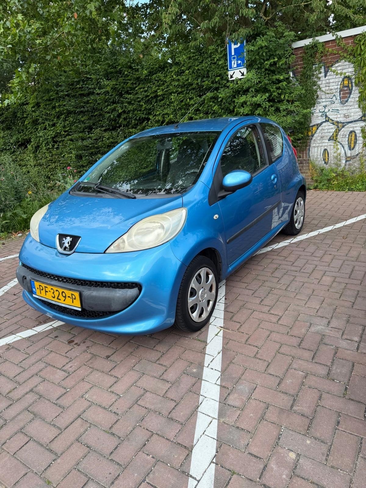 Peugeot 107 1.0 12V 3DR 2005 Blauw, Voorwielaandrijving, 765 kg, 68 pk, Handgeschakeld