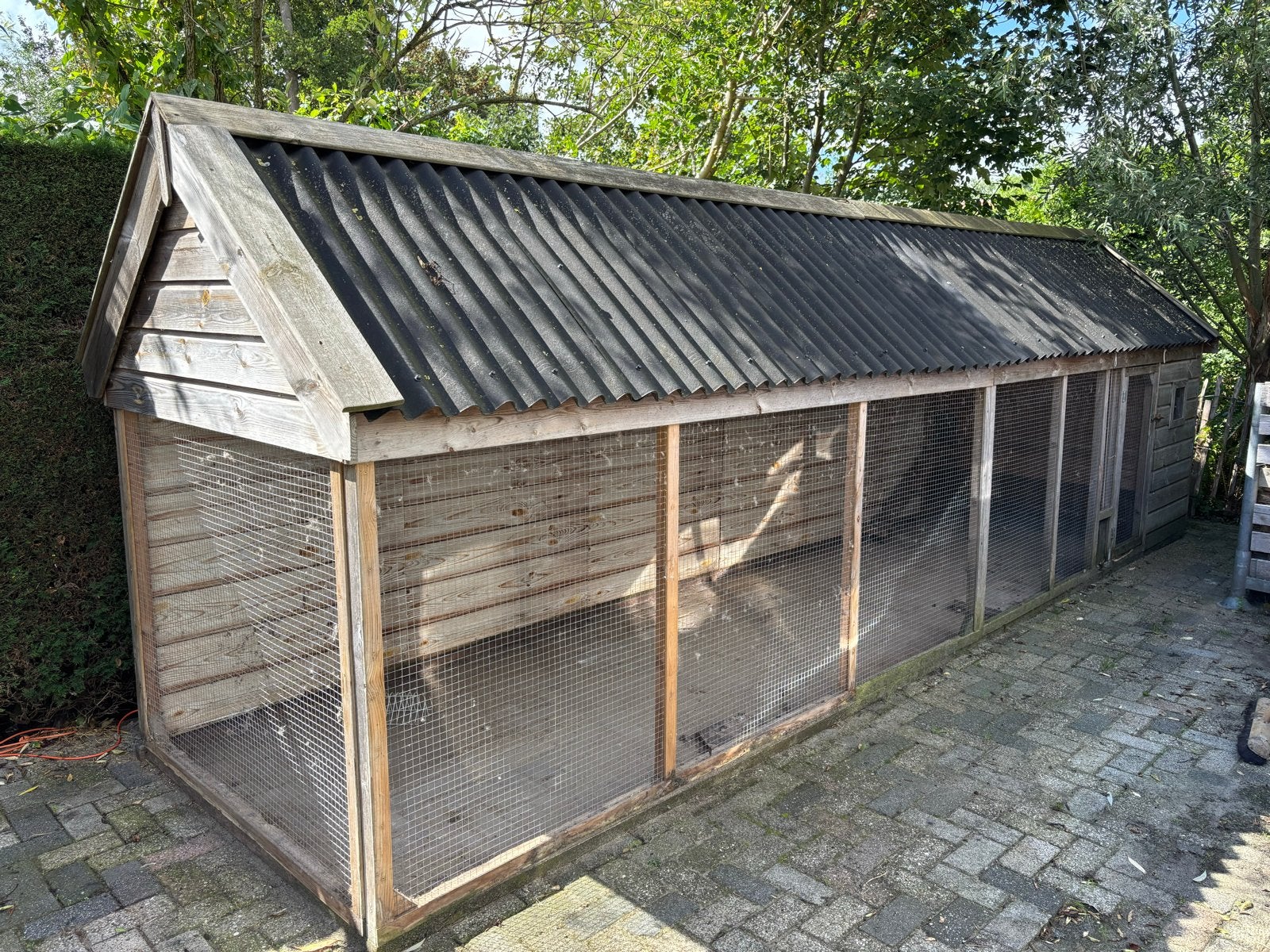 Kippenhok met nachtverblijf, Dieren en Toebehoren, Ophalen, Gebruikt, Hout, Overige typen