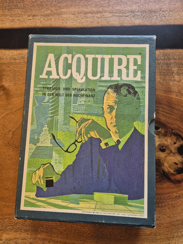 Acquire 1968 Bookcase Edition, vintage 3M bordspel, 3M, Ophalen of Verzenden, Zo goed als nieuw, Vijf spelers of meer