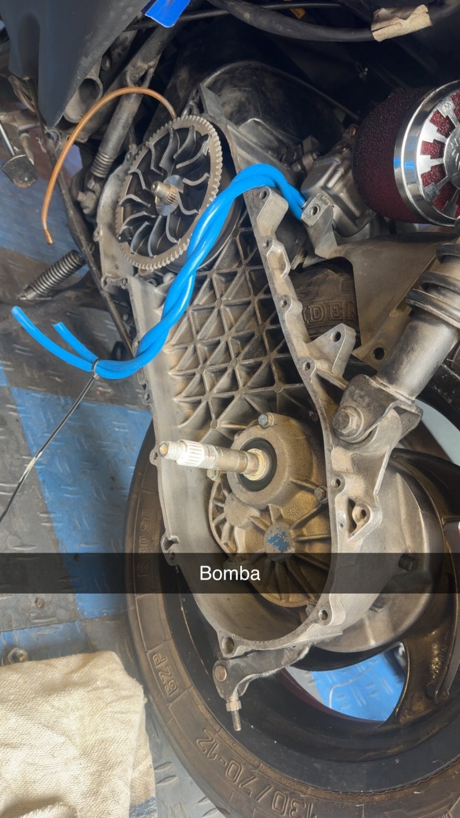 Skipper LX 172 A1 - Volledig getuned motorblok, Fietsen en Brommers, Ophalen of Verzenden, Gebruikt, Blok, Piaggio