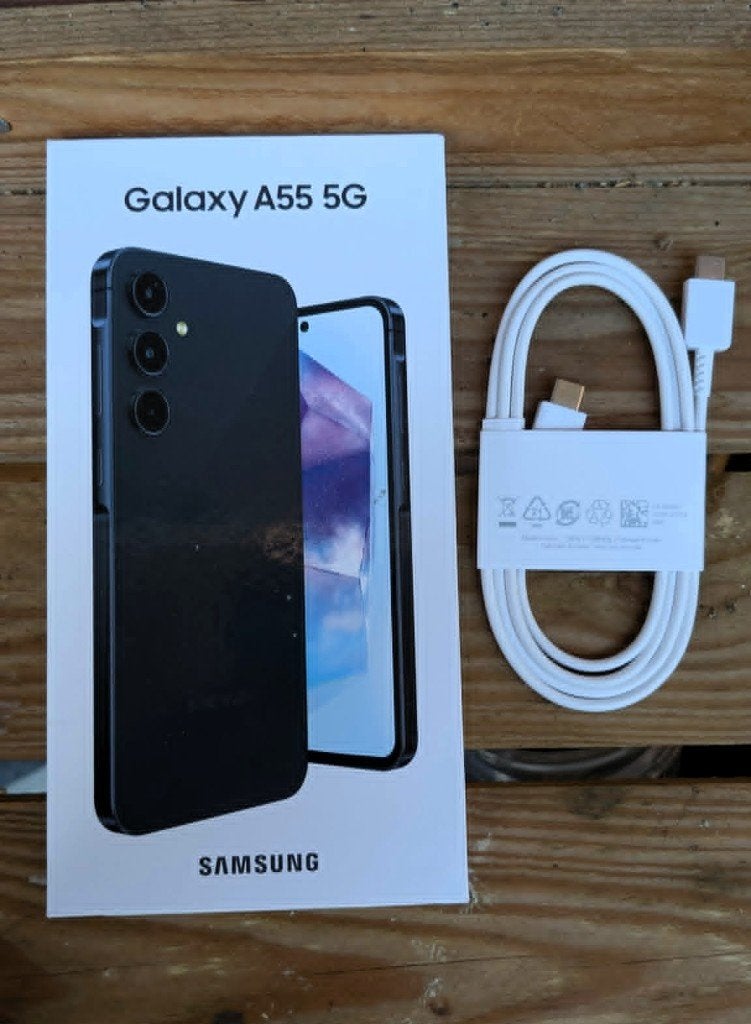 Samsung A55 - 5G, Telecommunicatie, Mobiele telefoons | Samsung, Ophalen, Gebruikt, Zwart, Touchscreen
