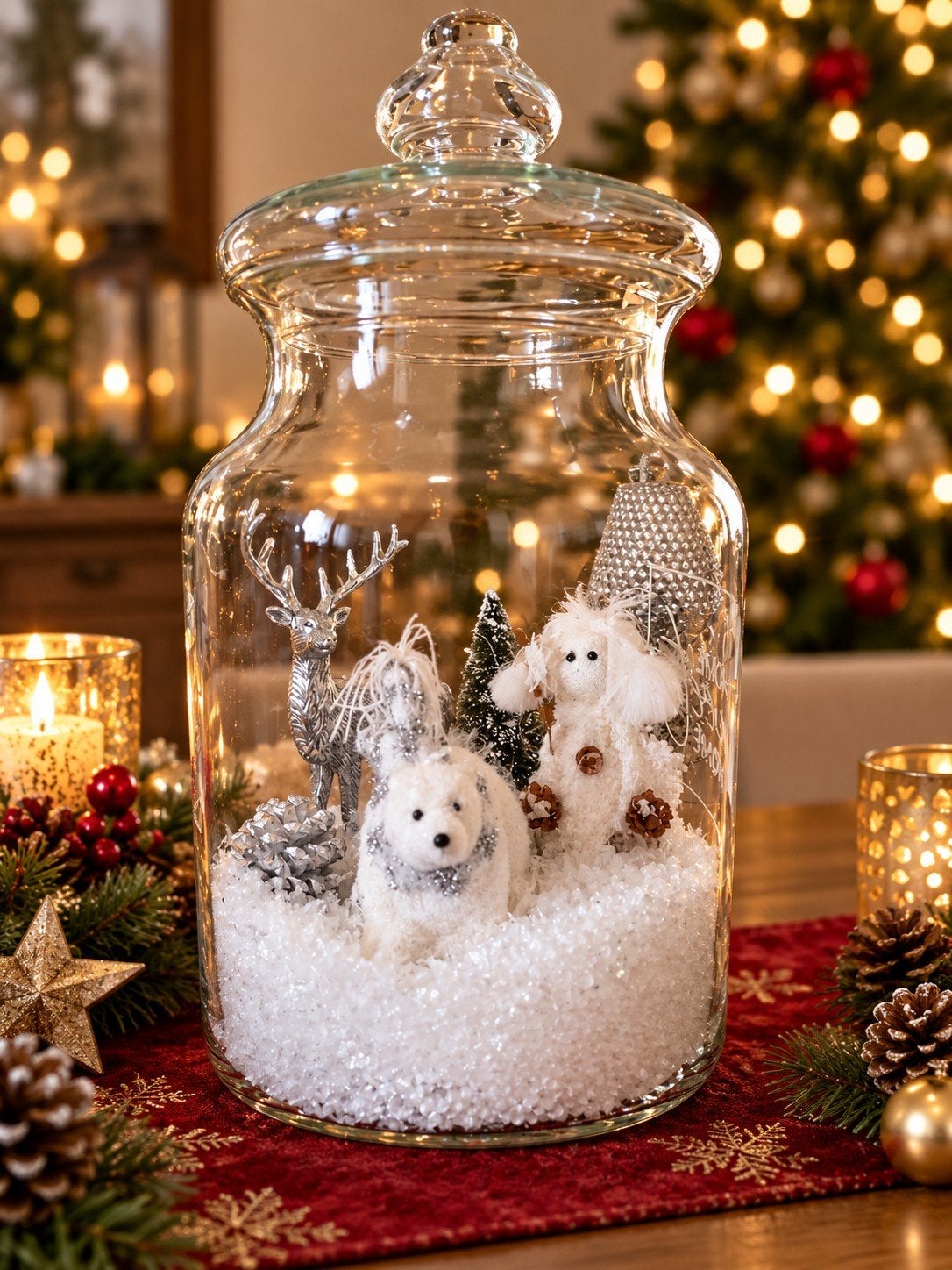 Mooie kerststol met accessoires, Diversen, Kerst, Ophalen