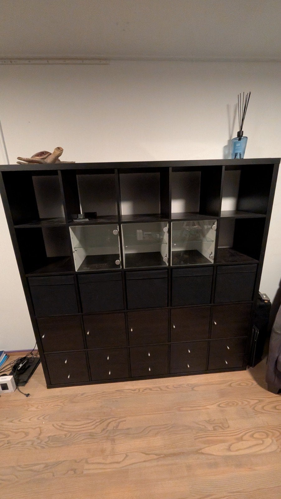IKEA Kallax Kast 182x182 met lades, deurtjes & Drona bakken, Ophalen, Zo goed als nieuw