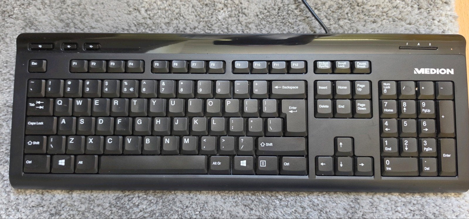 Medion Toetsenbord - Bedraad Qwerty, Computers en Software, Toetsenborden, Gebruikt, Medion, Ophalen of Verzenden, Qwerty