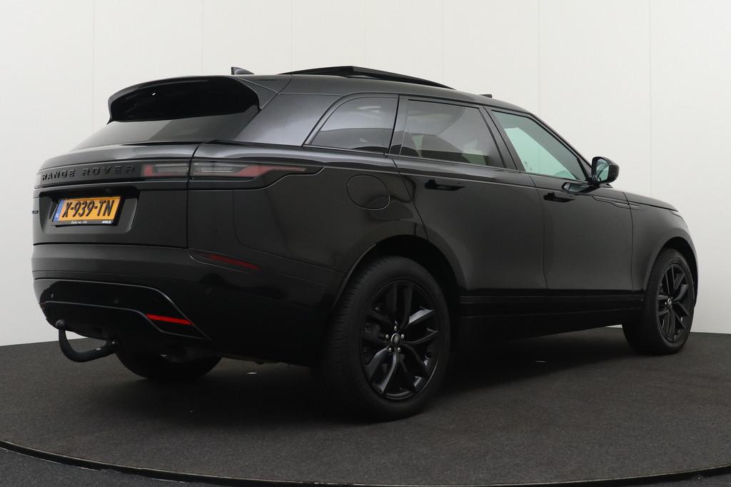 Land Rover Range Rover Velar 2.0 P400e R-Dynamic BlackPack N, Auto's, Land Rover, Gebruikt, 4 cilinders, 2000 kg, Zwart