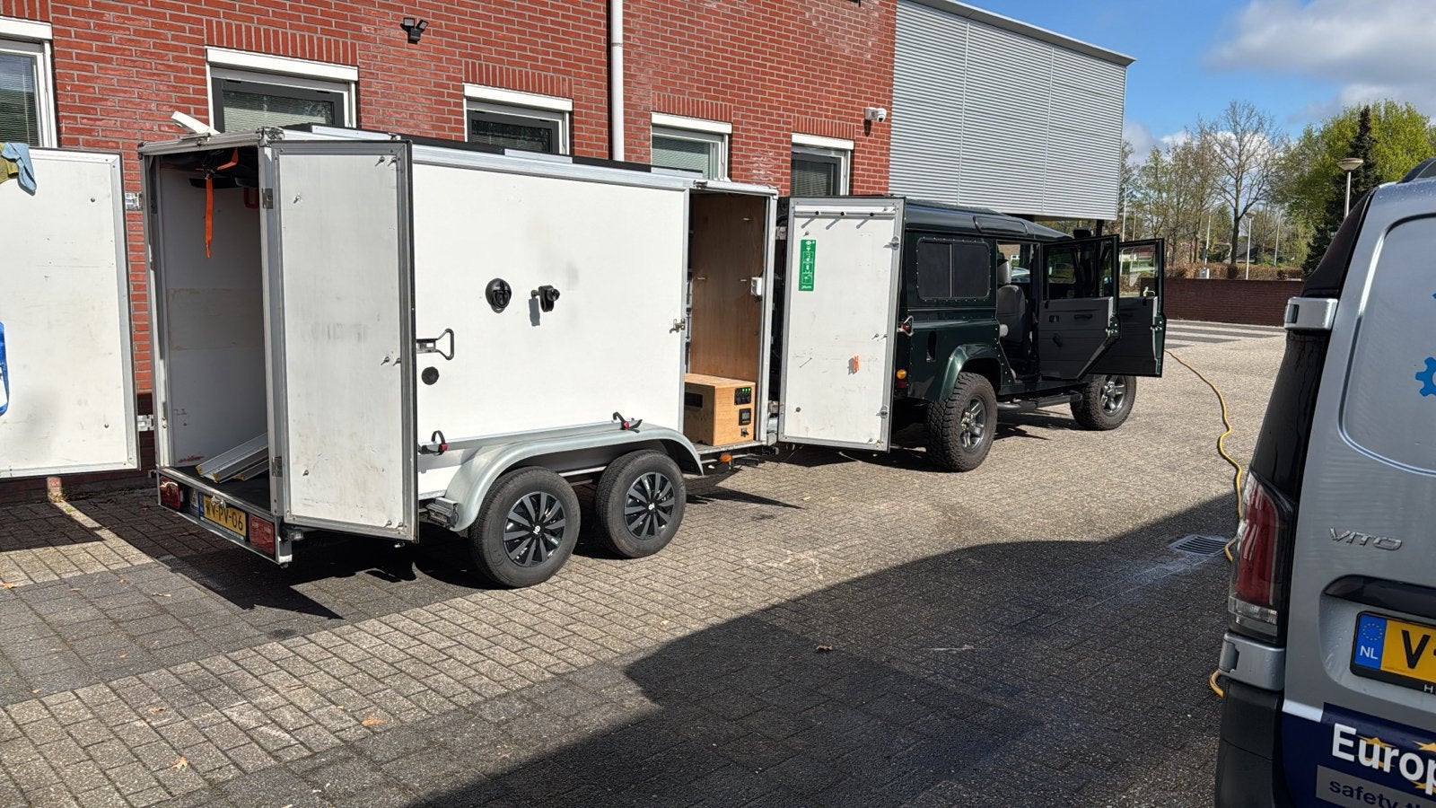 Vakantie trailer - solar, gas, omvormer, bergruimte, 4 fiets, Ophalen, Gebruikt, Hapert, Info@hapert.com