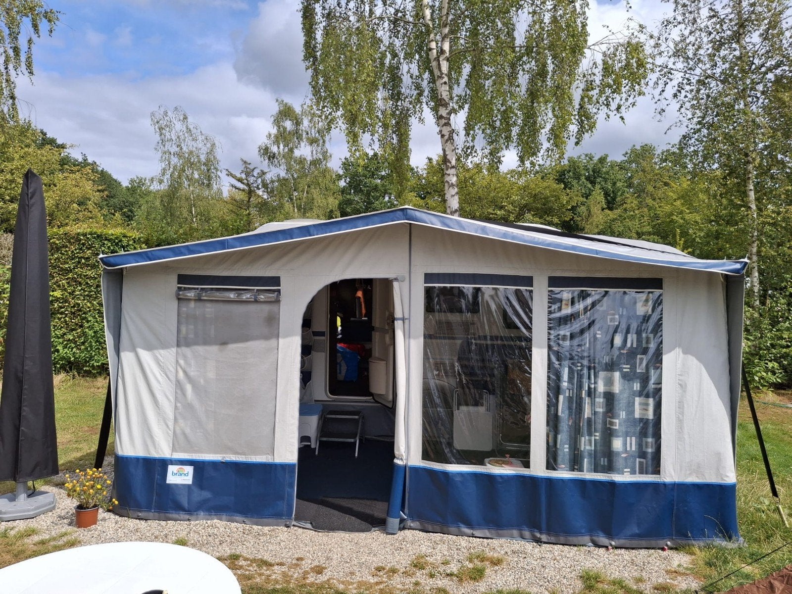 Brand voortent omloopmaat 850, goed onderhouden, Caravans en Kamperen, Voortenten en Luifels, Ophalen, Gebruikt, Brand