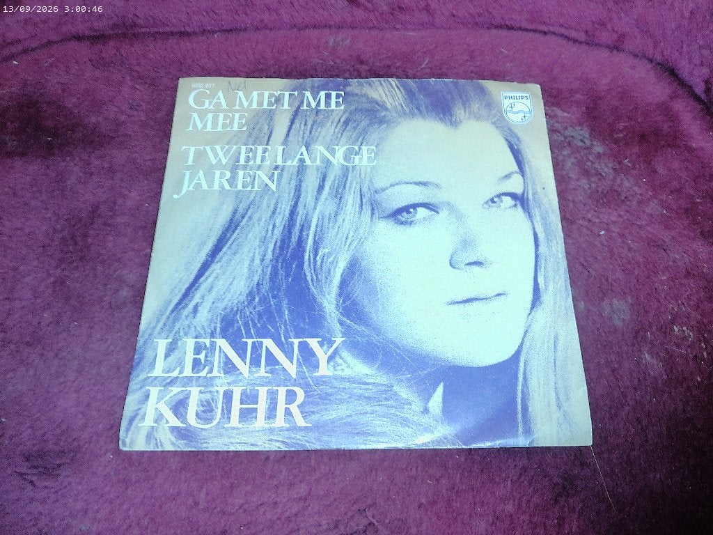 Lenny Kuhr - Ga met me mee / twee lange jaren, Gebruikt, Fotohoes, 7 inch, Ophalen of Verzenden
