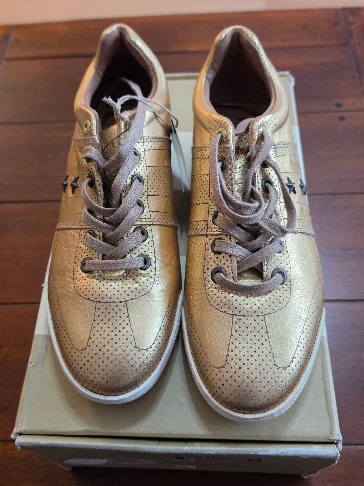 Gouden Pantofola d'Oro sneakers, maat 38, nieuw, Overige kleuren, Nieuw, Ophalen of Verzenden, Sneakers of Gympen