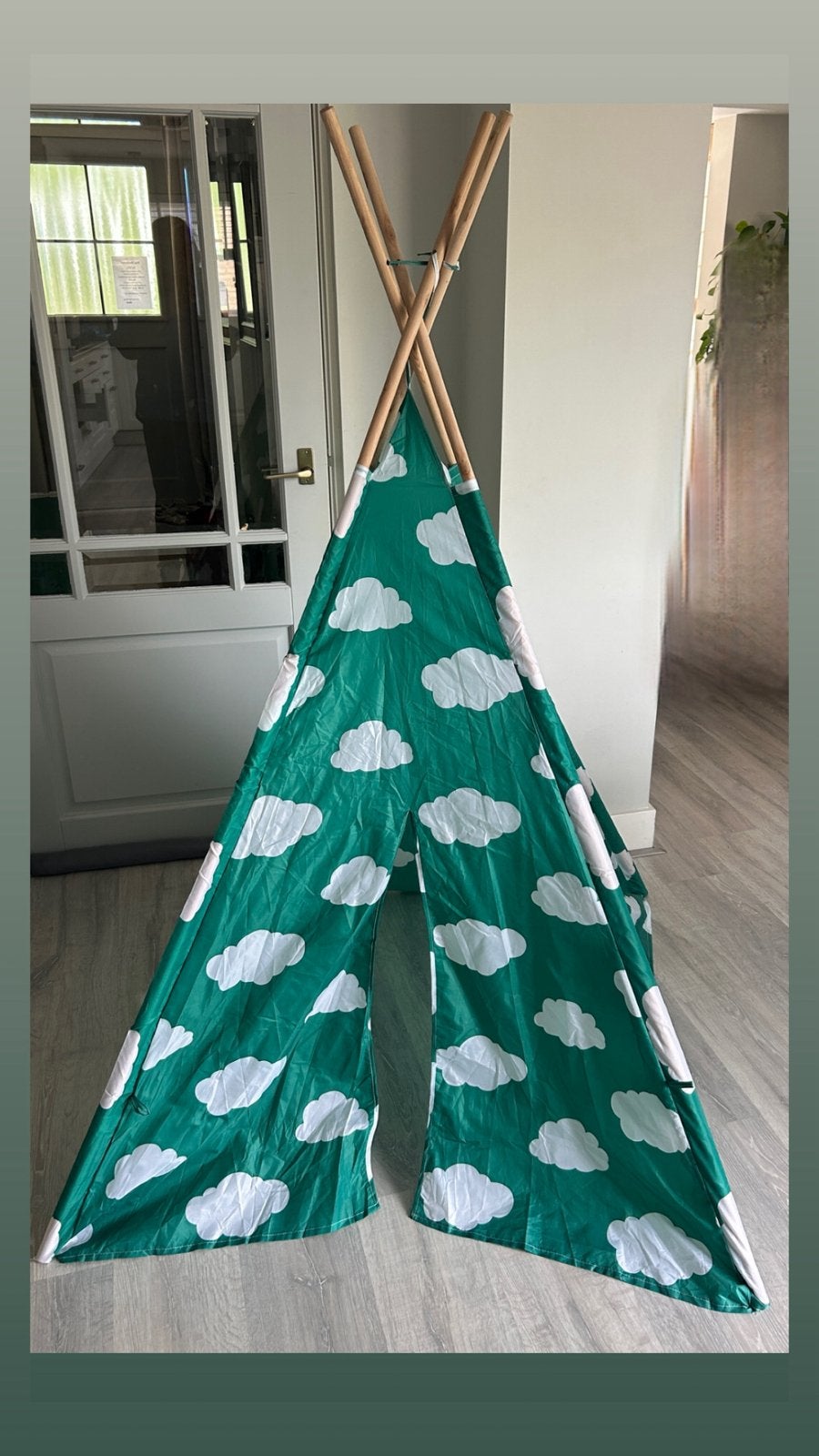 Tipi tentje, Ophalen, Zo goed als nieuw