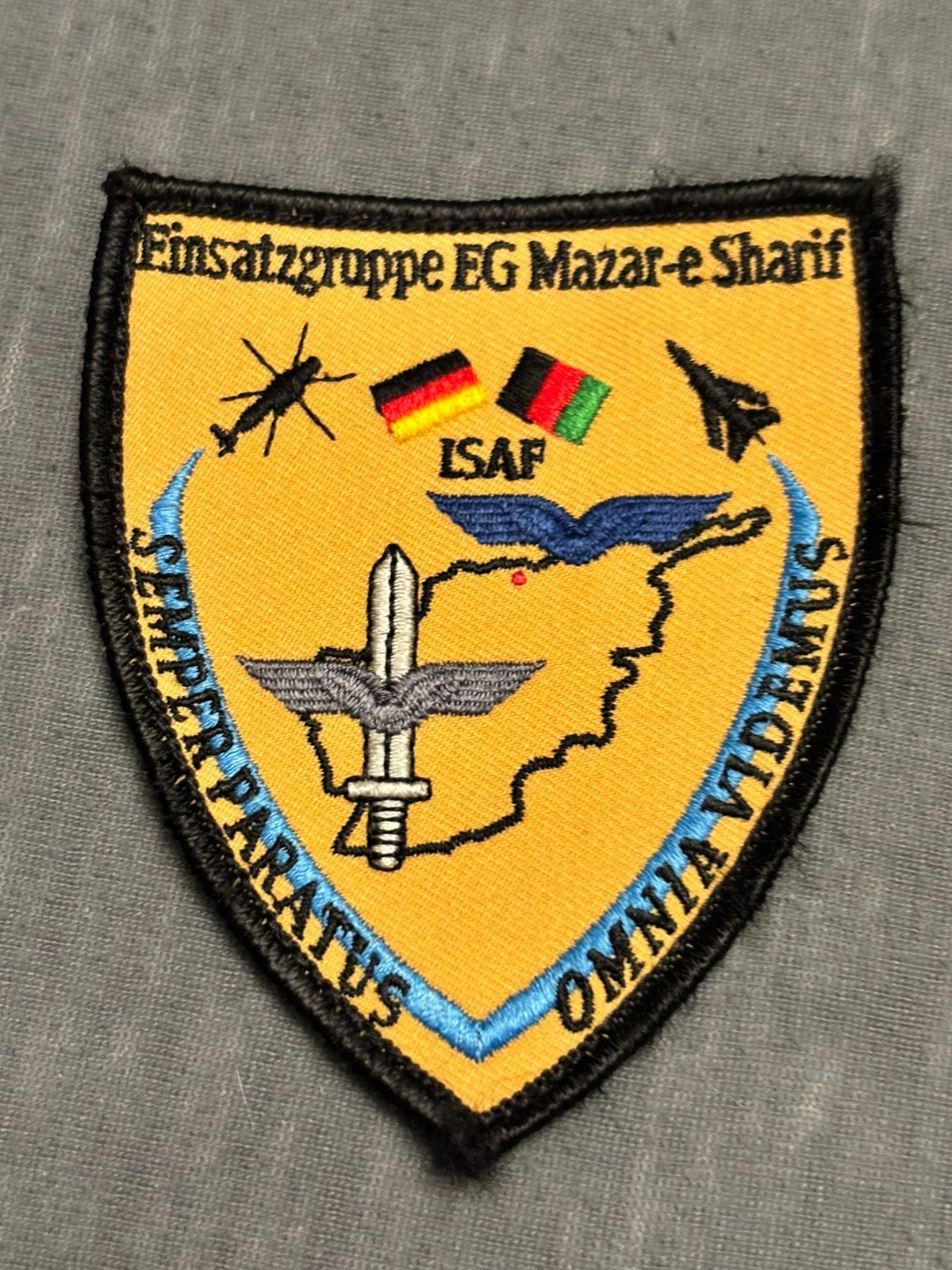 ISAF embleem Mazar-E-Sharif, Verzenden, Luchtmacht, Duitsland, Embleem of Badge