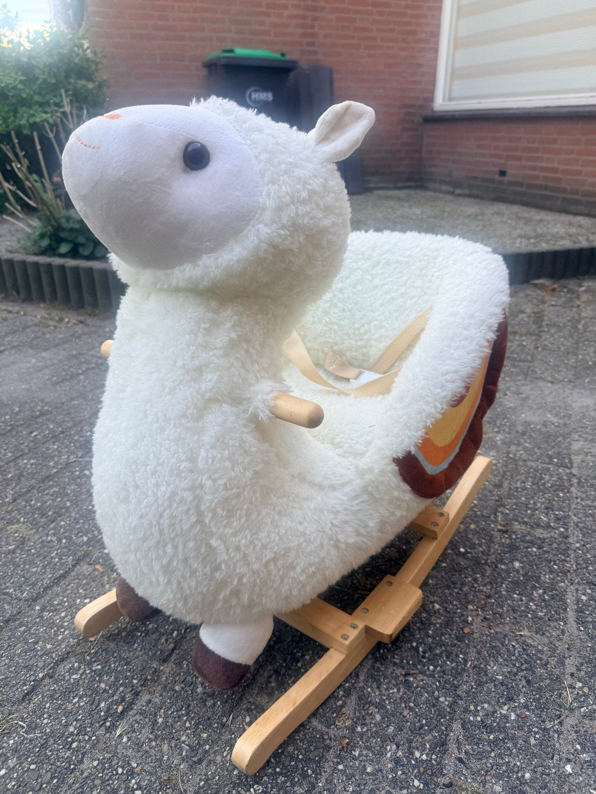 MamaLoes Hobbeldier Alpaca Crème met Geluid, Ophalen, Gebruikt, Overige typen, Met geluid