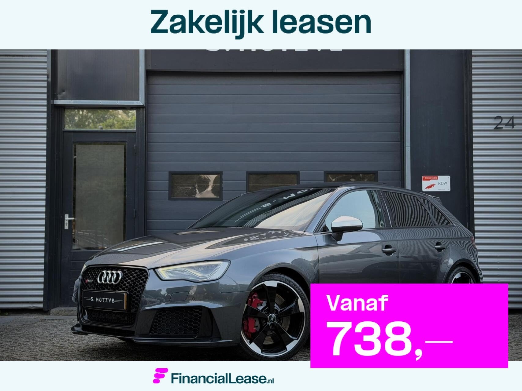 Audi RS3 2.5 TFSI RS3 Quattro, Pano. B&O, RS-Seats, Carbon,, Automaat, Gebruikt, RS3, 367 pk