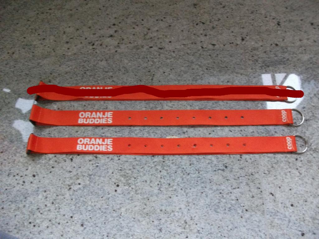 Oranje keycord voor buddies, Ophalen of Verzenden, Gebruikt