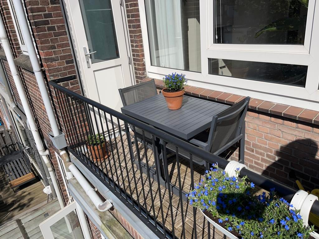 Balkontafel, Tuin en Terras, Ophalen, Zo goed als nieuw, Hout