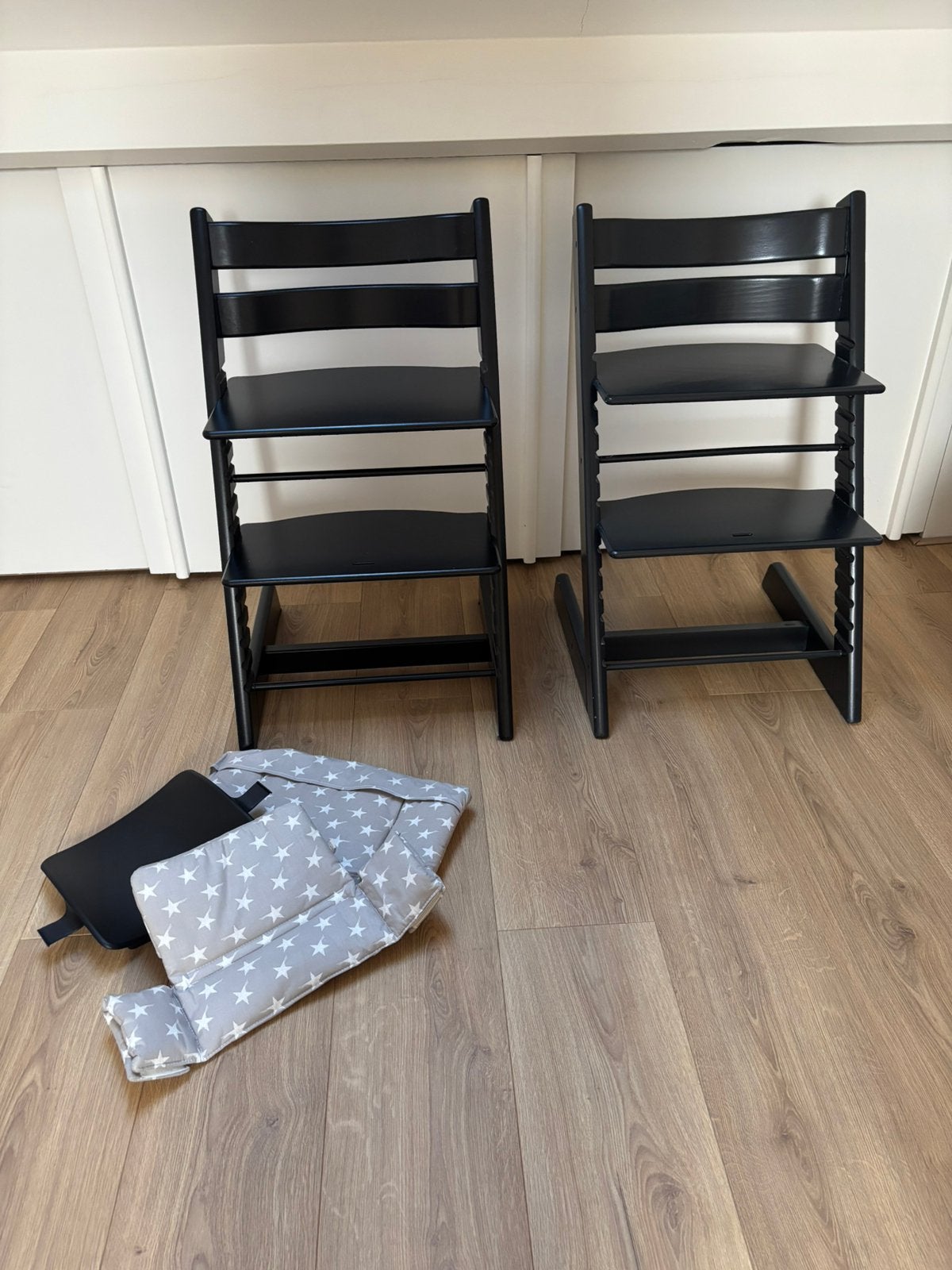 Stokke triptrap trip trap zwart, Ophalen, Zo goed als nieuw, Meegroeistoel
