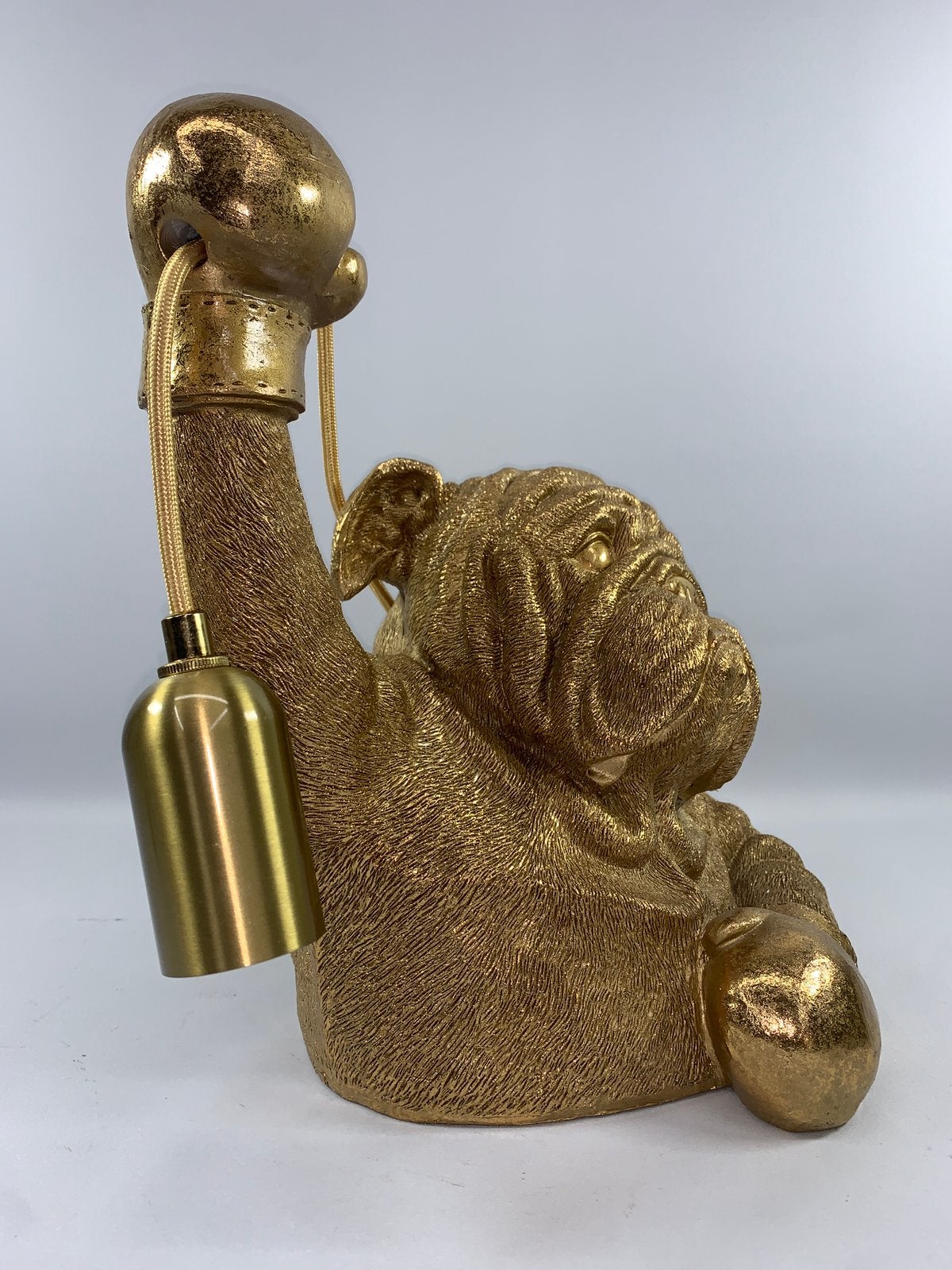 Bulldog lamp - Decoratie - Shabella-deco, Shabella, Nieuw, Goud, Shabelladeco@outlook.com