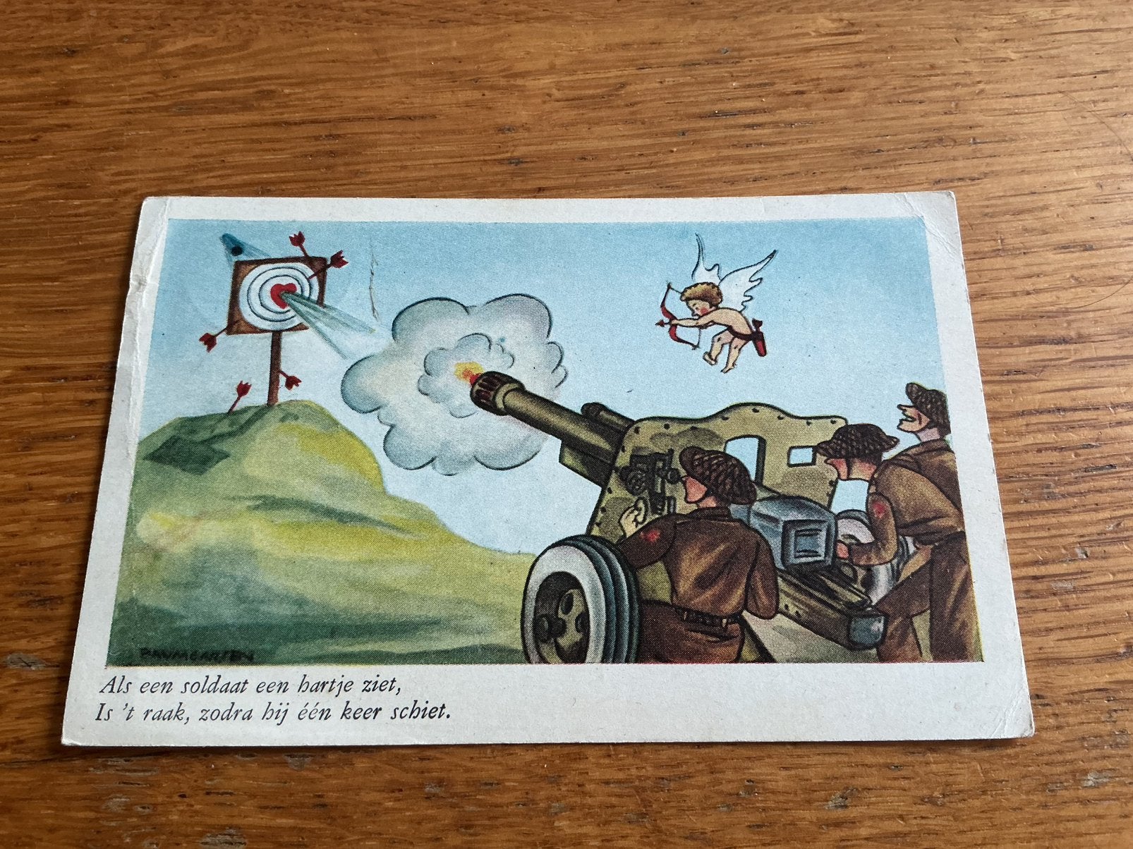 M150 militair Illustrator Baumgarten, Verzamelen, Ansichtkaarten | Themakaarten, Ophalen of Verzenden, Voor 1920, Overige thema's