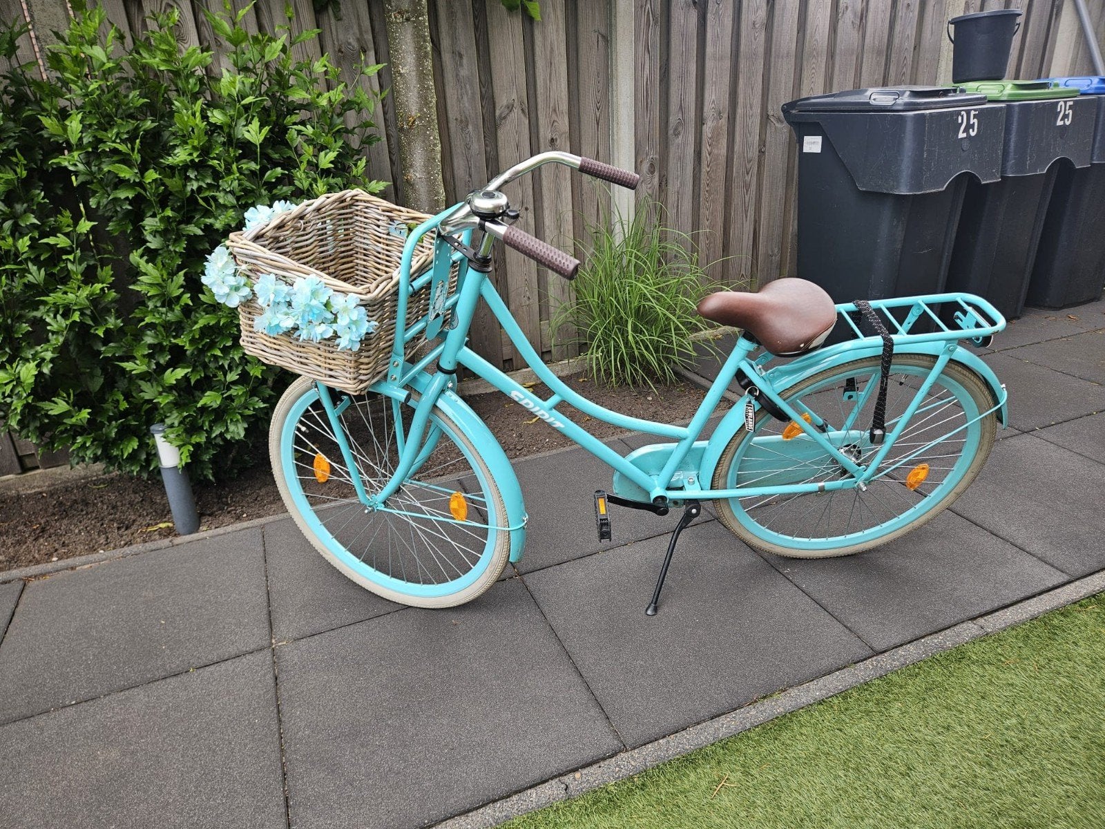 Spirit 26 inch meidenfiets met mand, Terugtraprem, Gebruikt, Overige merken, Ophalen