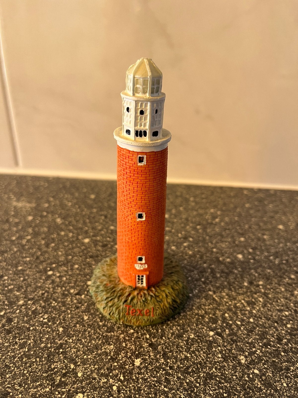 Miniatuur vuurtoren Texel - Decoratief object, Ophalen of Verzenden, Zo goed als nieuw