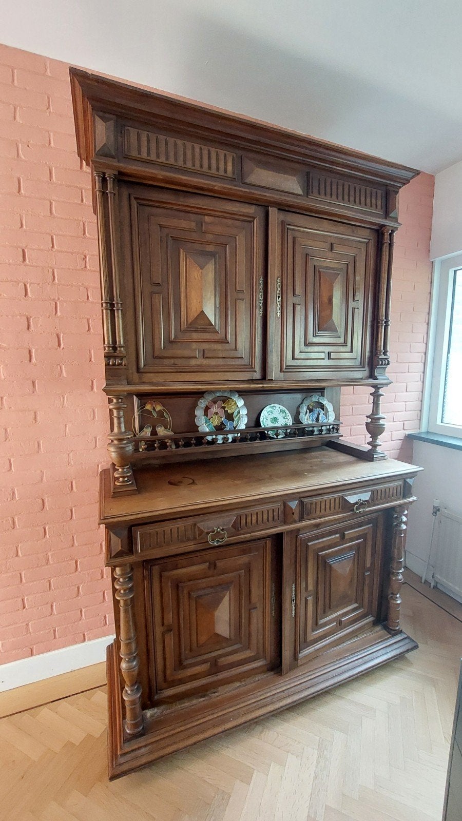 Antieke Henry Deux buffetkast, Ophalen