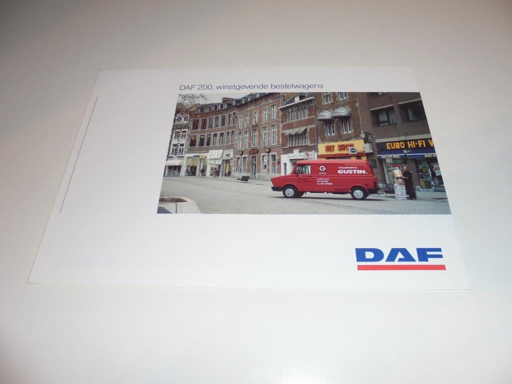 brochure DAF 200 bestelwagens, Ophalen of Verzenden, Nieuw, Overige merken