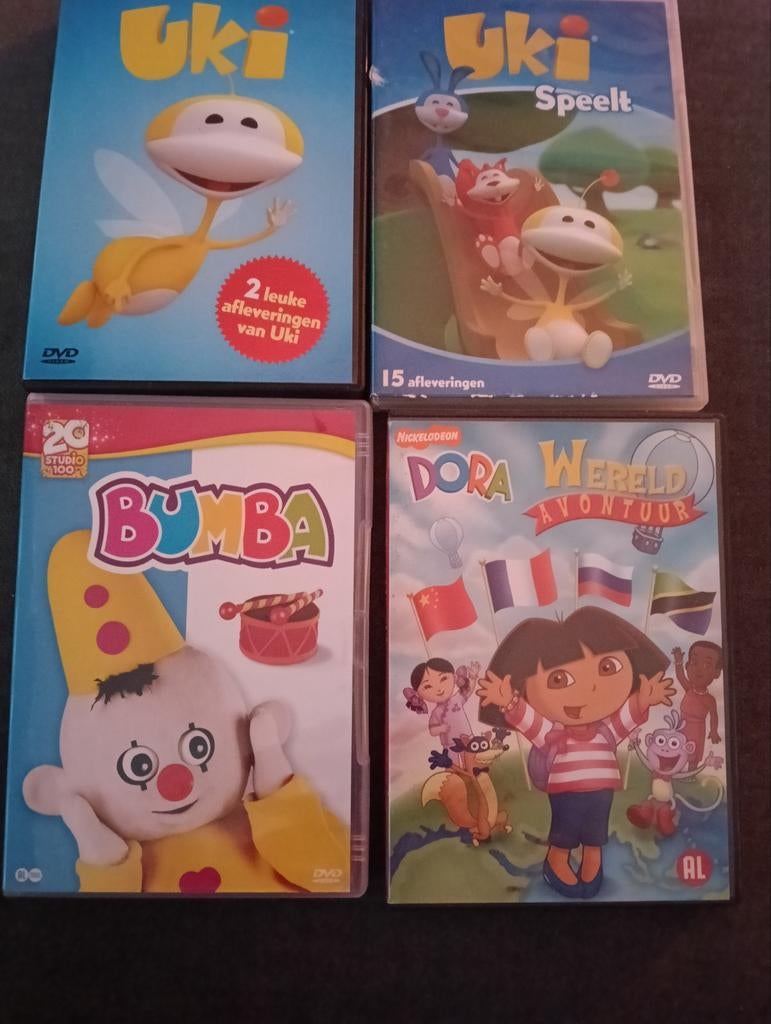 Uki, Bumba & Dora DVD's - Kinderfavorieten Collectie, Cd's en Dvd's, Dvd's | Kinderen en Jeugd, Gebruikt, Alle leeftijden, Ophalen of Verzenden