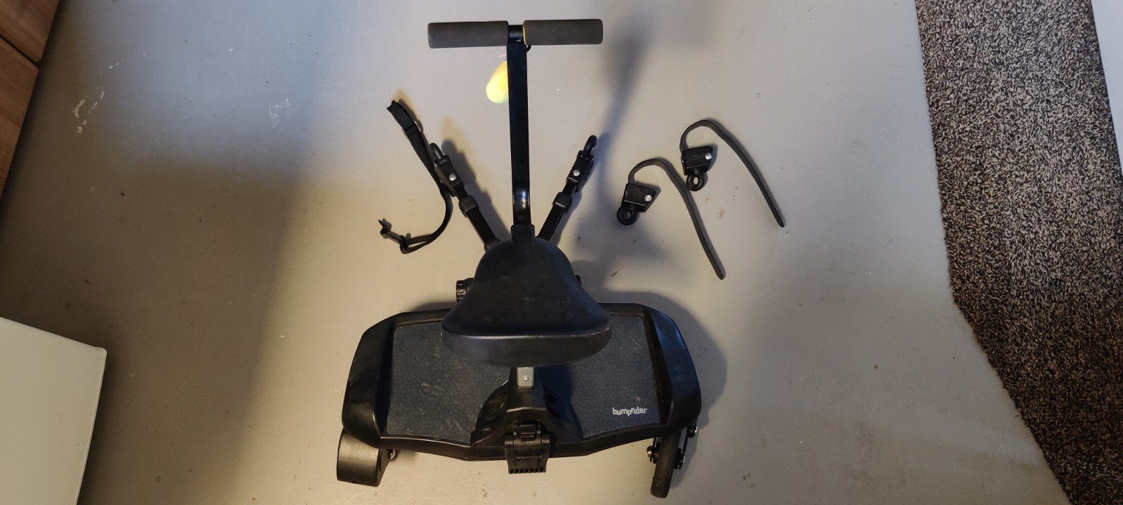 Bumprider meerijdplankje met demontabel stoeltje, Ophalen of Verzenden, Zo goed als nieuw, Overige merken
