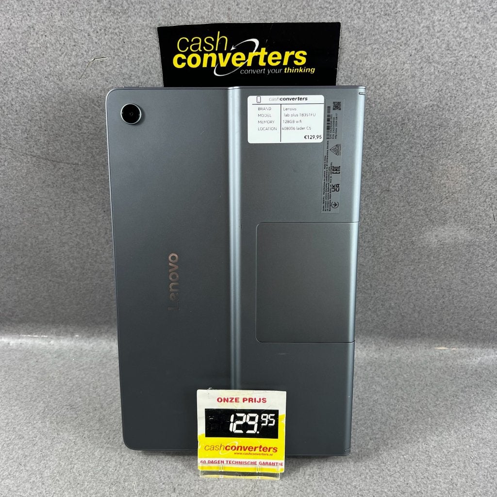 Lenovo Tab Plus TB351FU | 128GB wifi | met lader | 408006, Computers en Software, 10 inch, Gebruikt, Ophalen of Verzenden, TB351FU