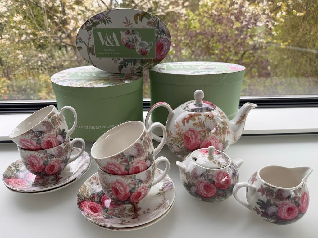 Victoria & Albert Brompton Rose Theeservies - Nieuw in doos, Ophalen, Nieuw, Overige stijlen, Porselein