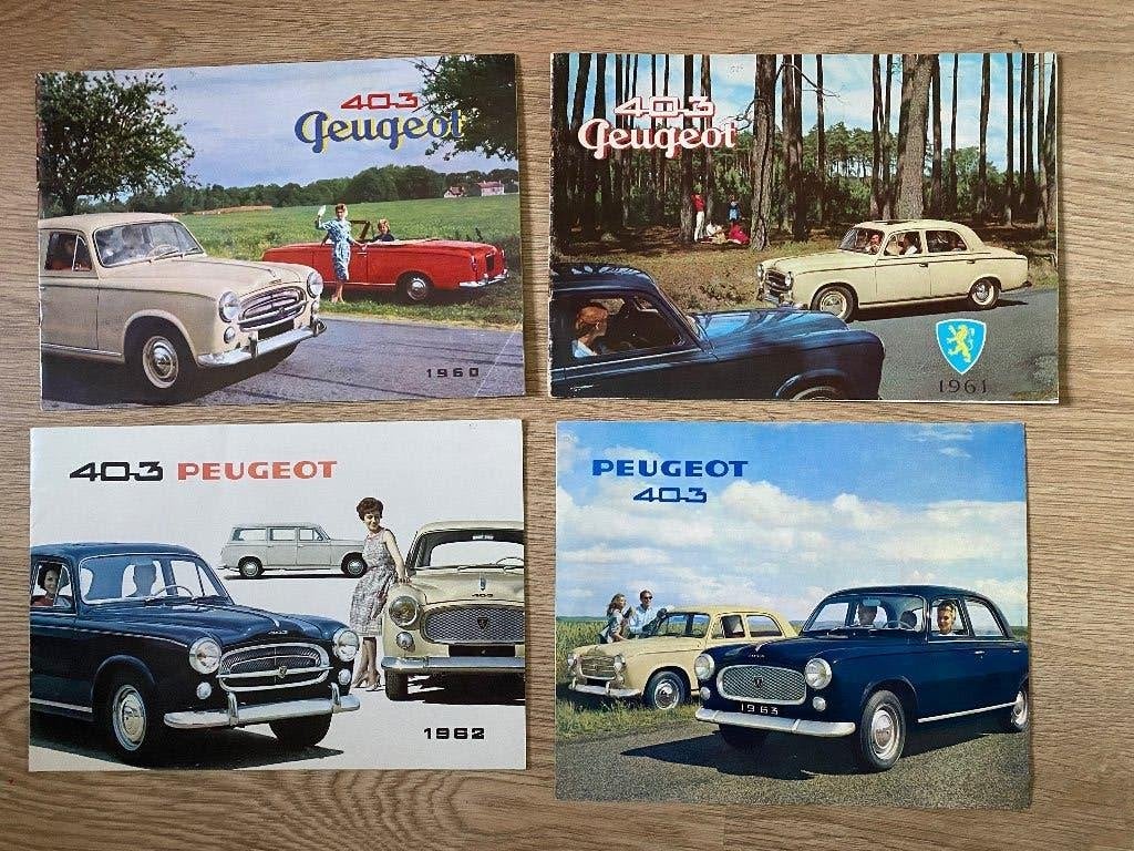 Leuke set dokumentatie Peugeot 403, Boeken, Gelezen, Diverse auteurs, Ophalen of Verzenden, Peugeot