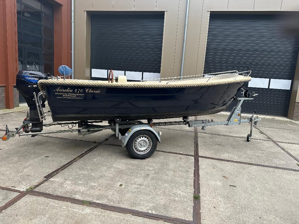 Sloep, model;  Corsiva, Aurelia 470 Classic, Watersport en Boten, Sloepen, Gebruikt, 15 pk, Rondzit, Ophalen of Verzenden