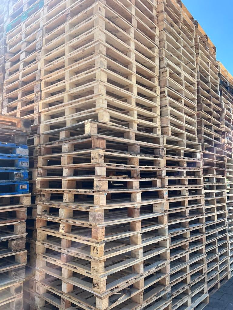 Blokpallets 100x120, Ophalen of Verzenden, Zo goed als nieuw, 50 mm of meer, Balk