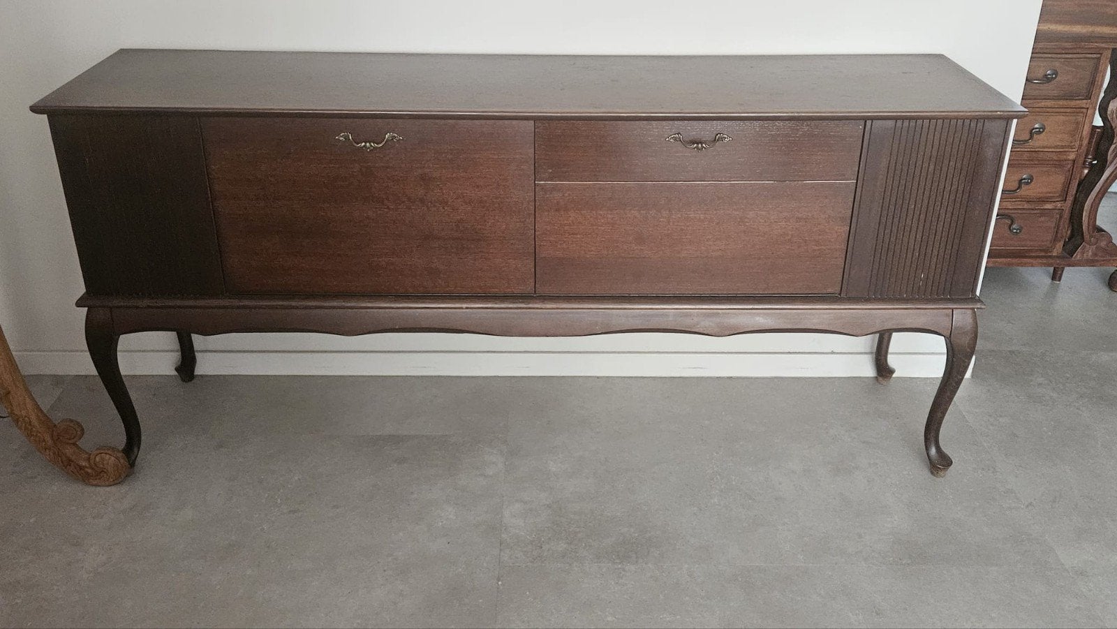 Vintage look Stereo meubel, Ophalen, Gebruikt