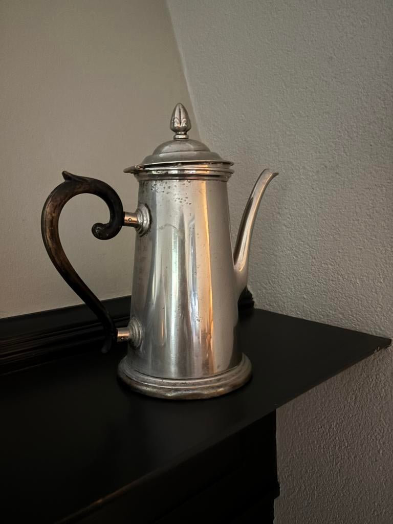 Zilverkleurige koffiekan, Ophalen of Verzenden
