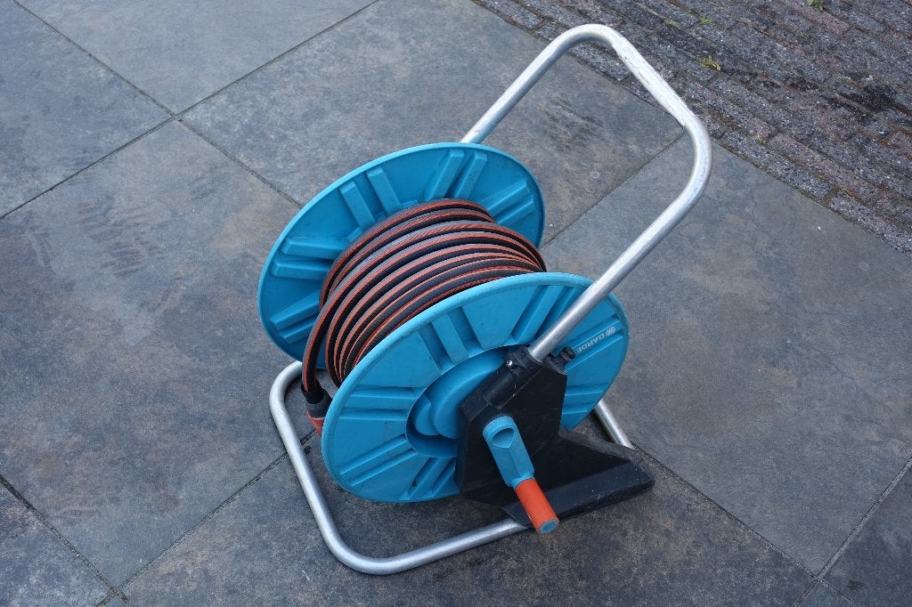 Gardena Tuinslanghaspel met 20 meter tuinslang, Ophalen, Gebruikt, Tuinslang