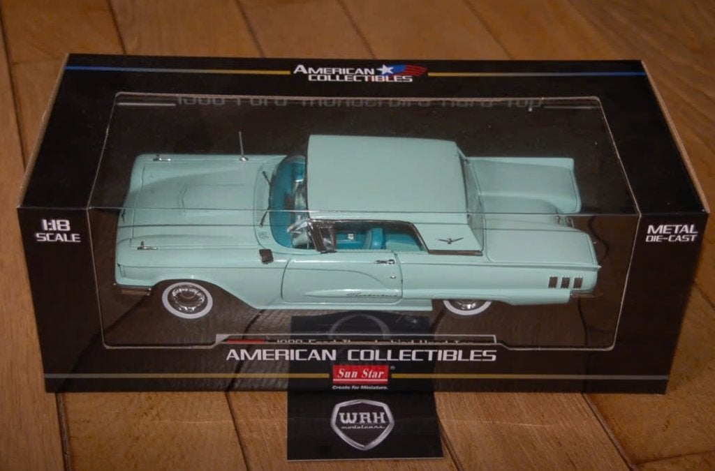 1:18 FORD THUNDERBIRD 1960 HARDTOP COUPE Sun star in box WRH, Verzenden, Zo goed als nieuw, Auto, Sun Star