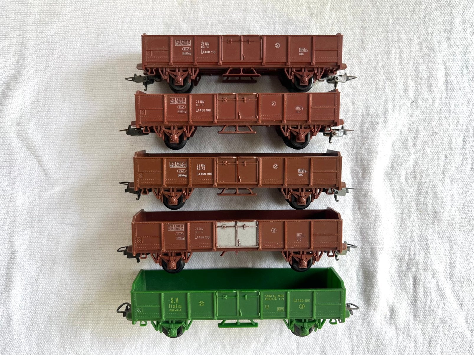 5x Lima FS/SV Italia kolenwagons H0, Hobby en Vrije tijd, Modeltreinen | H0, Gebruikt, Gelijkstroom, Wagon, Ophalen of Verzenden